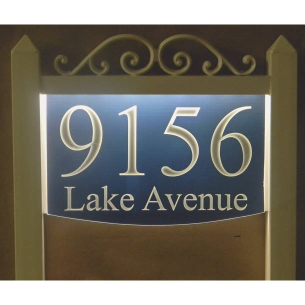 EZStreetSigns 2Line Lawn Address Sign & Reviews Wayfair